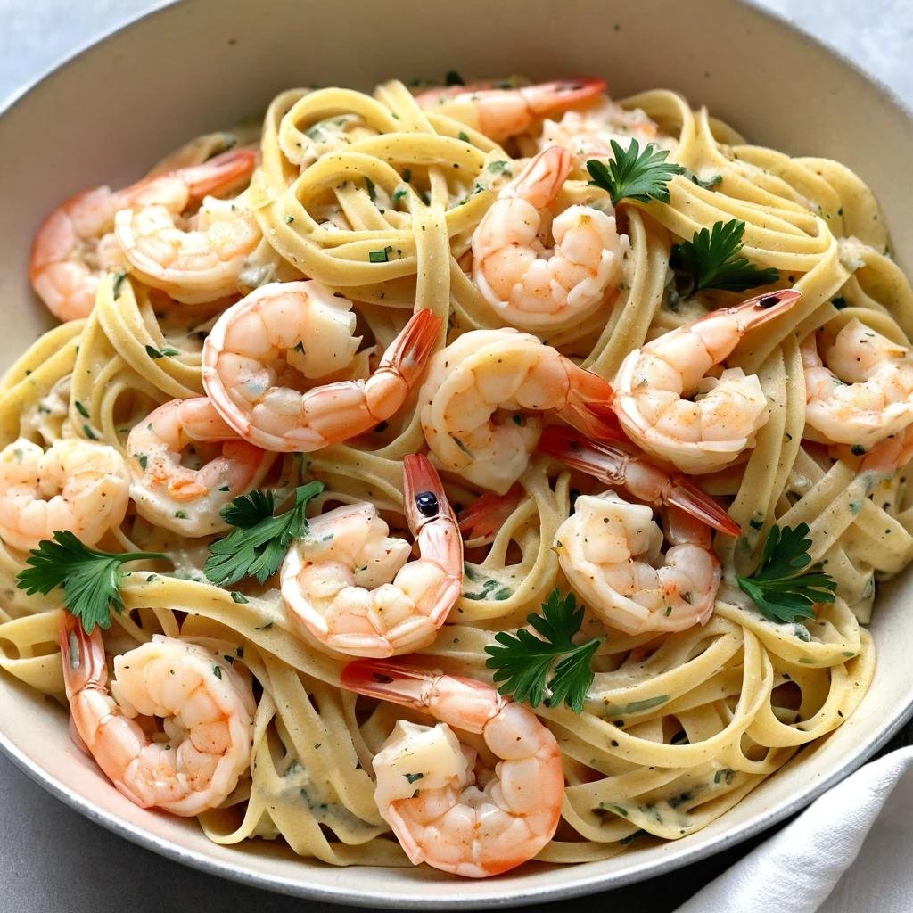 Creamy Lemon Garlic Shrimp Pasta: Bursting with Fresh Flavors